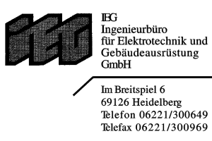 IEG Ingenieurbüro für Elektronik und Gebäudeausrüstung GmbH