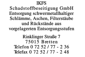 IKFS Schadstoffbeseitigung GmbH
