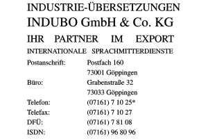 Industrie-Übersetzungen Indubo GmbH & Co. KG