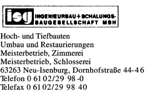 INGENIEURBAU + SCHALUNGS BAUGESELLSCHAFT MBH