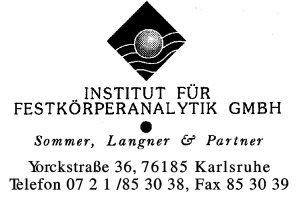 Institut für Festkörperanalytik GmbH