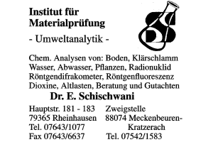 Institut für Materialprüfung Institut für Materialprüfung