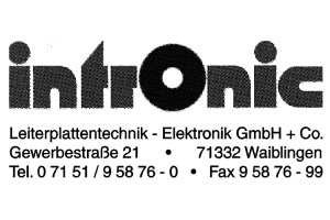 Intronik Leiterplattentechnik - Elektronik GmbH + Co.