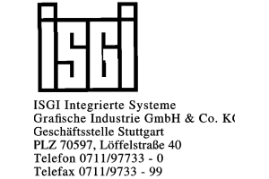 ISGI Integrierte Systeme Grafische Industrie GmbH & Co. KG