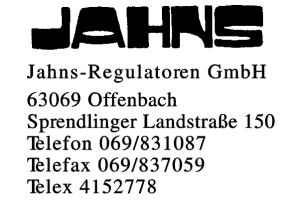 Jahns-Regulatoren GmbH