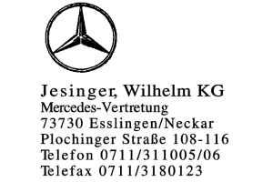 Jesinger, Wilhelm KG