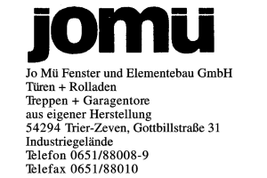 Jo Mü Fenster und Elementebau GmbH