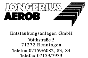 JONGERIUS AEROB Entstaubungsanlagen GmbH