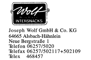 Joseph Wolf GmbH & Co. KG