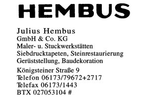 Julius Hembus GmbH & Co. KG