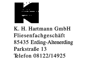 K. H. Hartmann GmbH Fliesenfachgeschäft