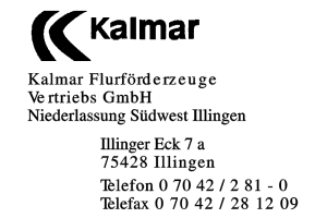 Kalmar Flurförderzeuge Vertriebs GmbH