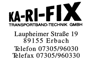 KA-RI-FIX Transportband-Technik GmbH