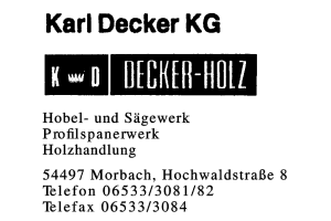 Karl Decker KG Karl Decker KG