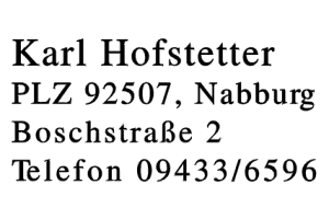 Karl Hofstetter