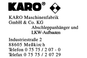 Karo Maschinenfabrik GmbH & Co. KG