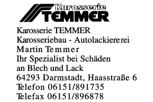 Karosserie TEMMER