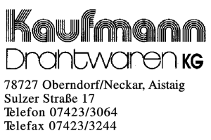 Kaufmann Drahtwaren KG