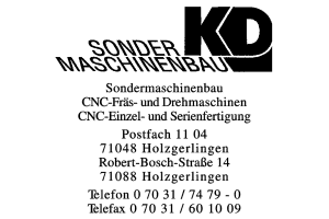 KD Sondermaschinenbau