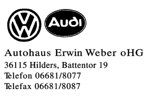 Autohaus Erwin Weber oHG