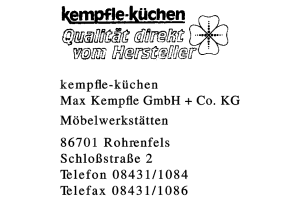 kempfle-küchen Max Kempfle GmbH + CO. KG